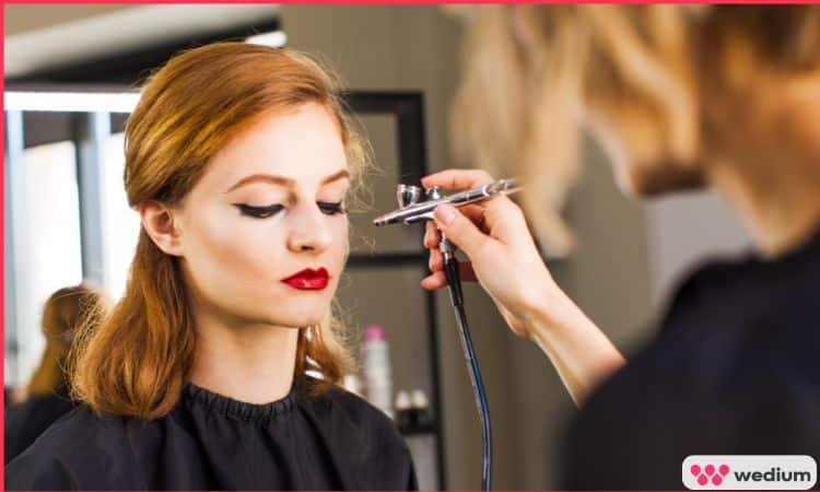 What Does a Bridal Makeup Artist Really Do? 3 airbrush bridal makeup artist